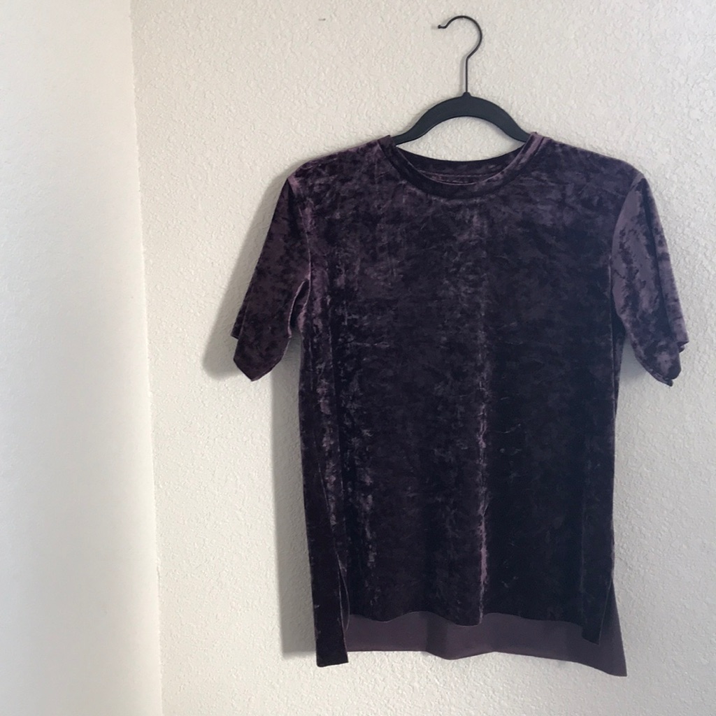Purple Velvet Blouse